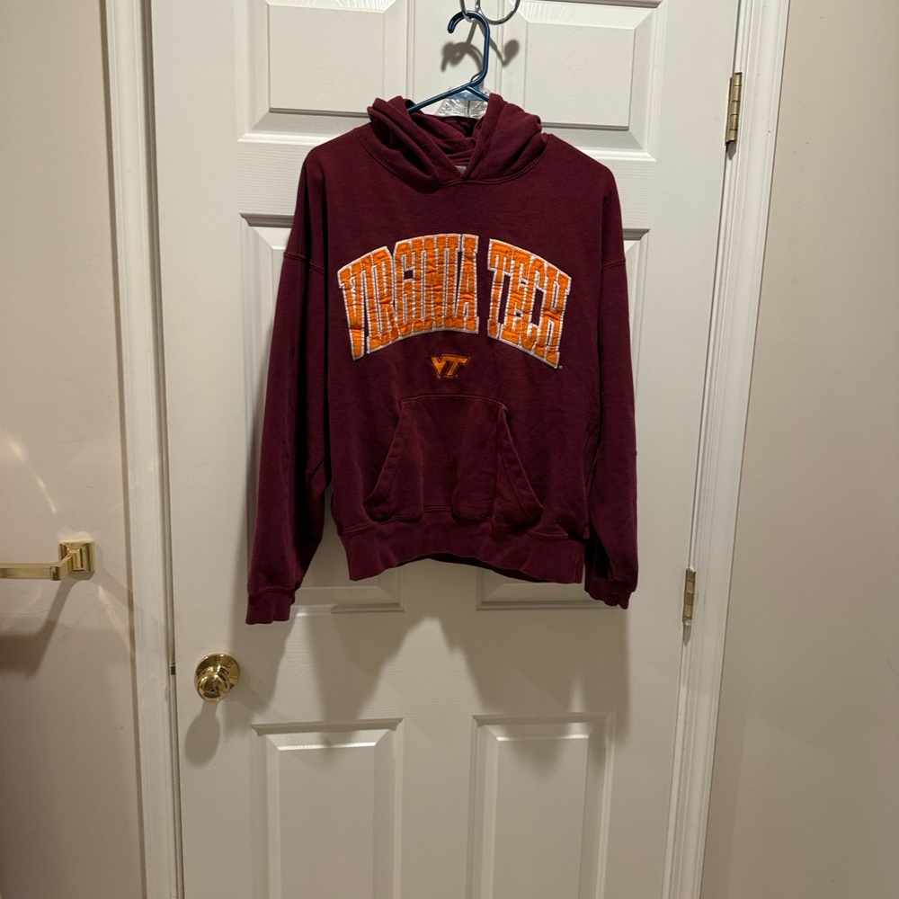 J. America Burgundy Virginia Tech Sweater